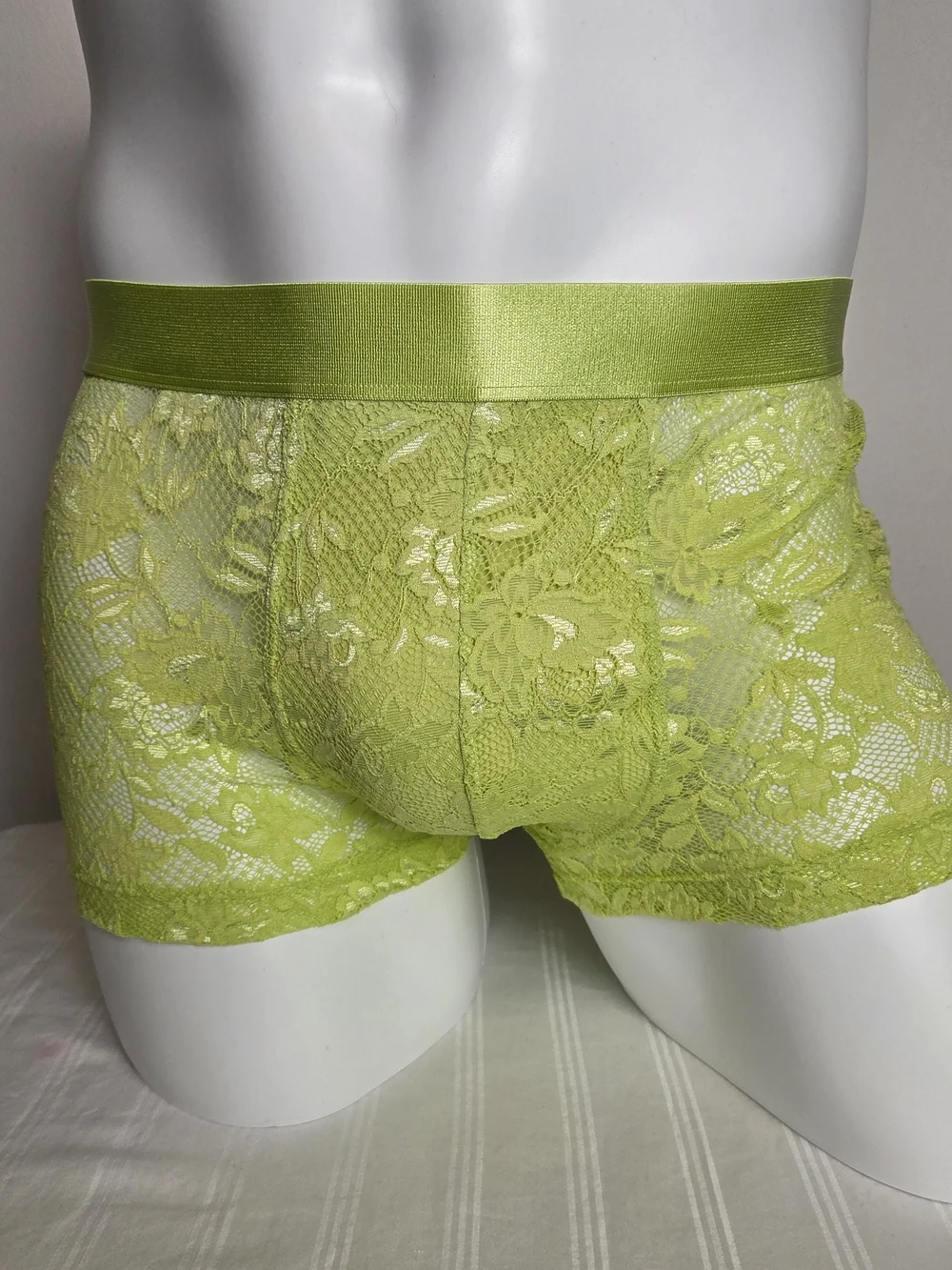 Cosabella Lace Boxer Briefs - Lime Green